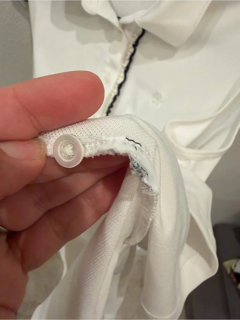 TORY BURCH Piqué sleeveless polo